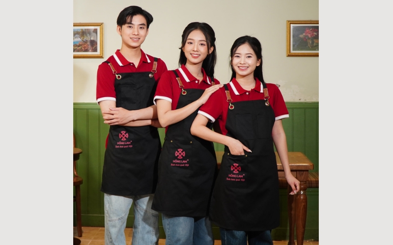 Mẫu tạp dề đồng phục cho quán nhậu