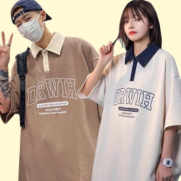 Áo Polo với họa tiết kiểu retro và vintage