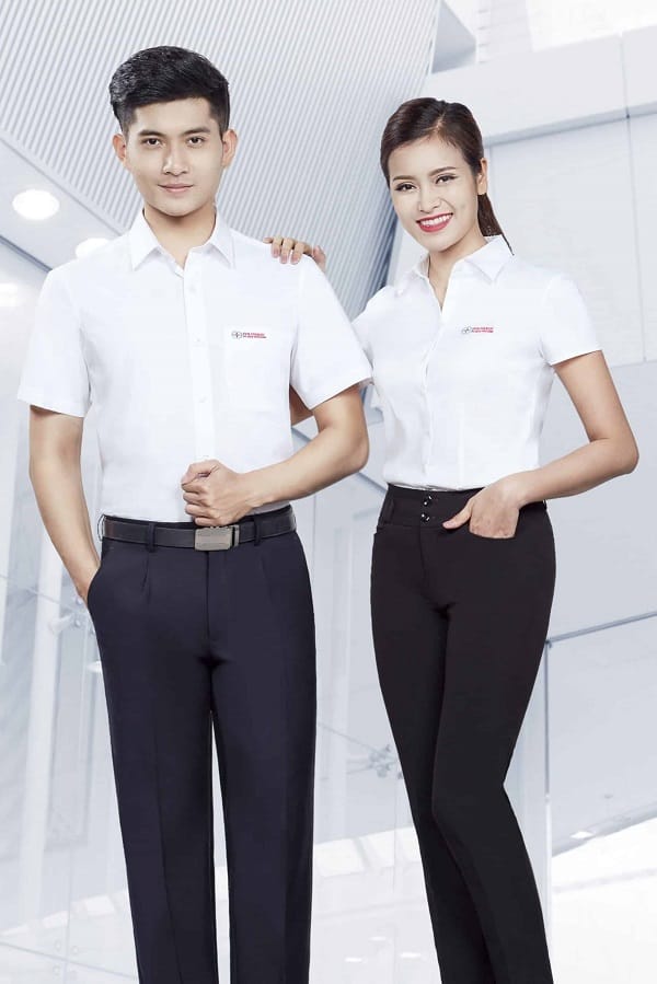 áo đồng phục trắng