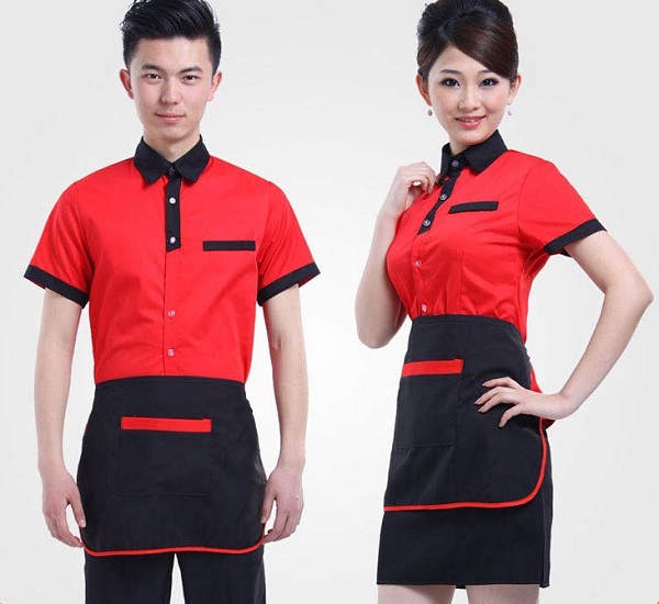 áo đồng phục màu đỏ