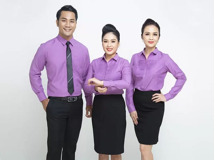 May đồng phục nhân viên công sở