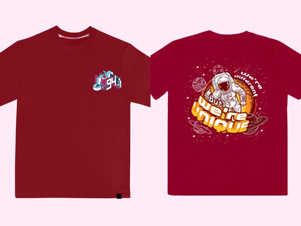 Áo lớp in hình 3D giúp tạo chiều sâu và hiệu ứng thị giác sống động