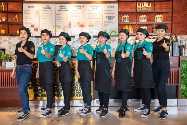 Đồng phục cafe nhân viên phục vụ
