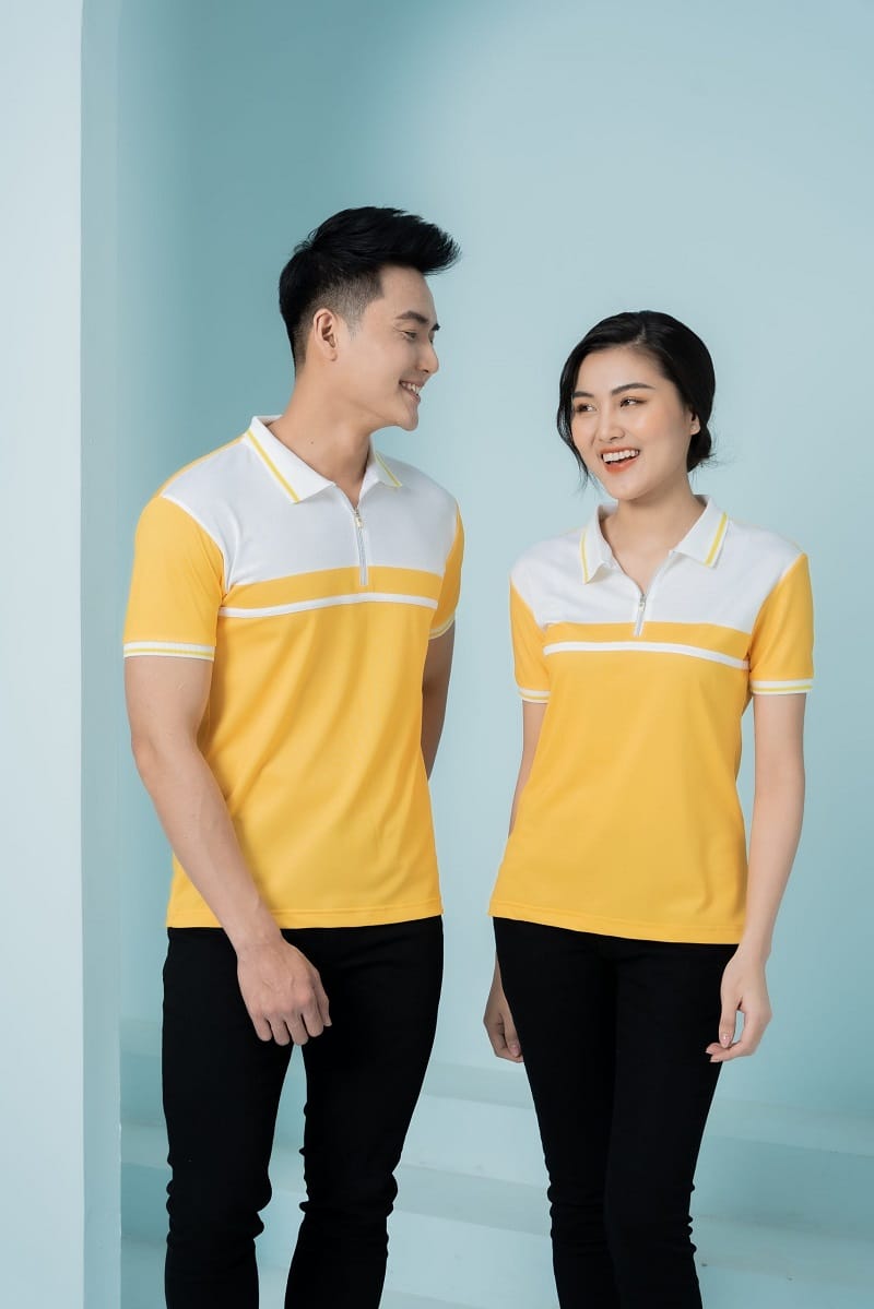 Áo Polo đồng phục phối màu