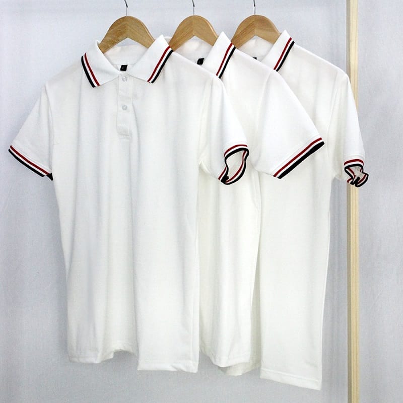 Áo Polo đồng phục trắng