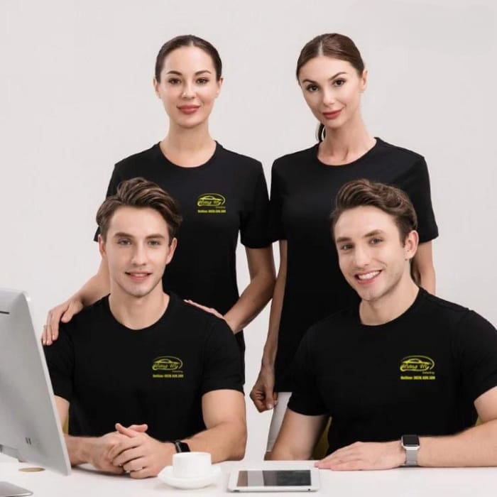 Đặt may áo thun đồng phục cổ tròn uy tín tại Nhất Khoa