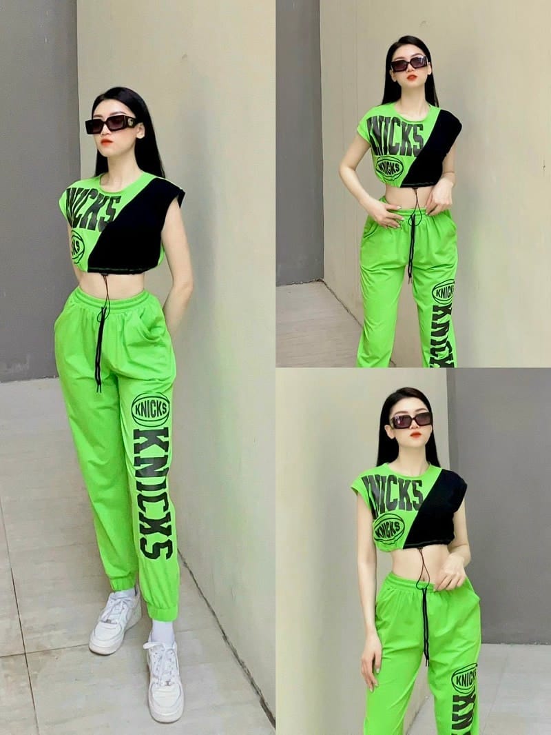 Trang phục thể thao phối màu neon