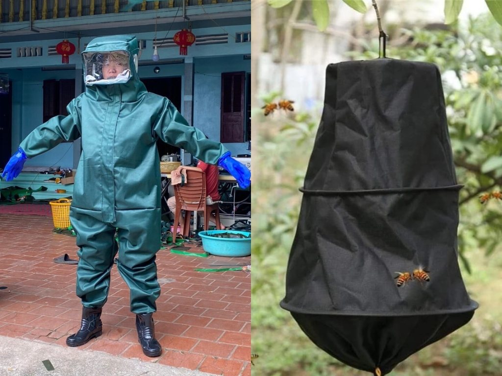 Các loại đồ bảo hộ bắt ong rừng