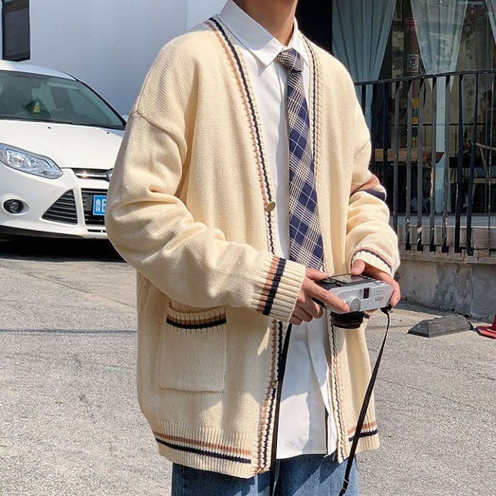 Áo khoác nam cardigan