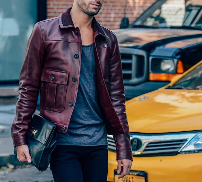 Áo khoác da màu sắc