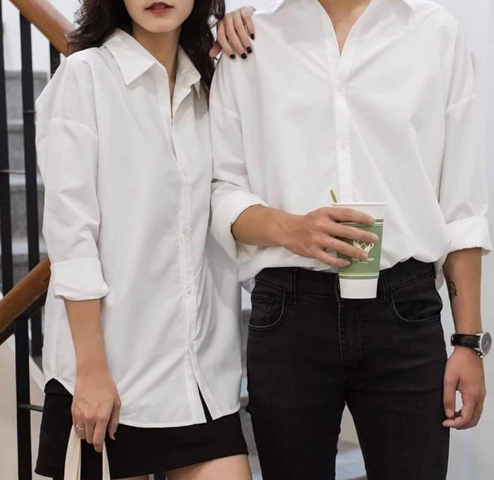 Bí quyết phối đồ với áo sơ mi trắng
