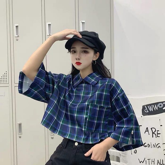 Các kiểu áo sơ mi nữ tay lỡ đẹp