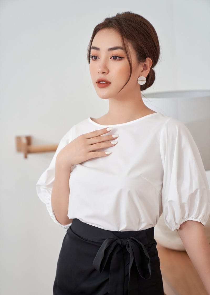 Áo sơ mi kiểu cổ thuyền