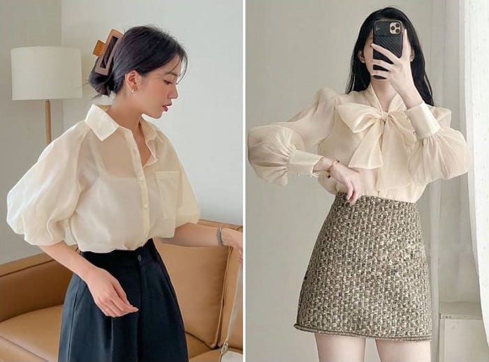 Áo sơ mi nữ đẹp - phong cách thời trang thanh lịch
