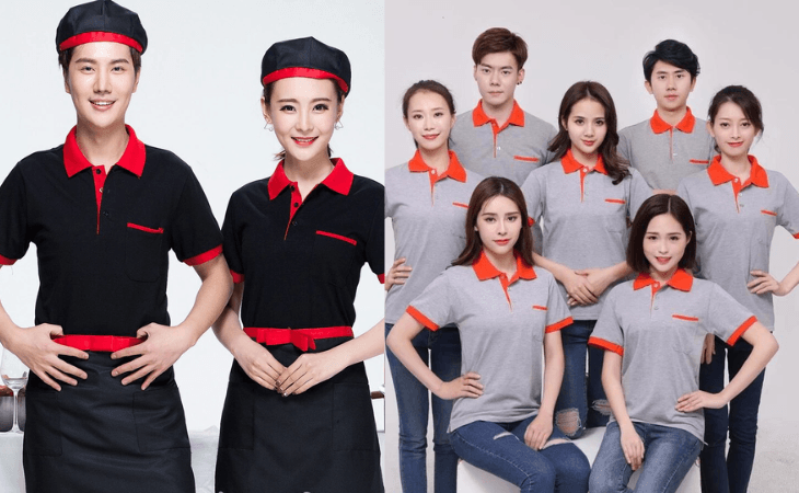 Áo thun đồng phục có túi giúp nhân viên cất giữ vật dụng cần thiết