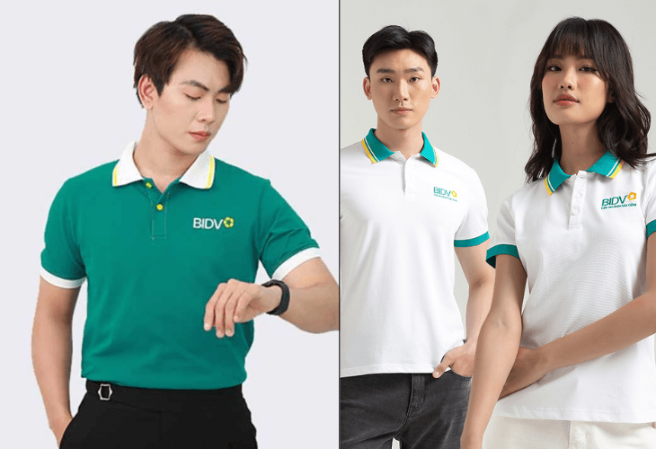 Áo thun đồng phục ngân hàng BIDV