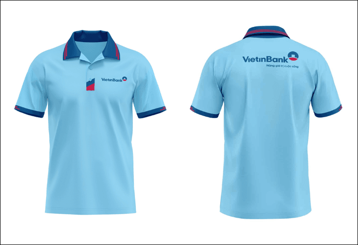 Áo thun đồng phục ngân hàng Vietinbank