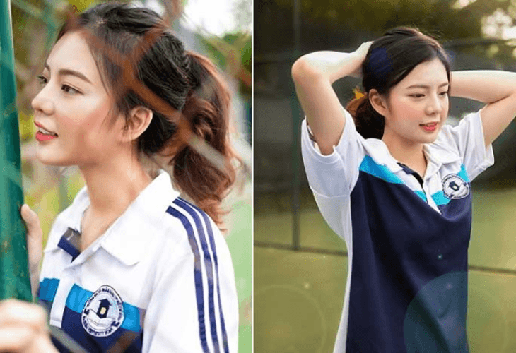 Áo thun đồng phục thể dục trường Đại học Ngân hàng Hồ Chí Minh