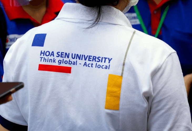 Áo thun đồng phục trường Đại học Hoa Sen