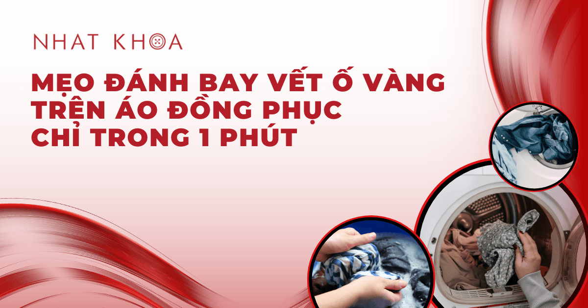 Bí quyết đánh bay vết ố vàng trên áo đồng phục hiệu quả
