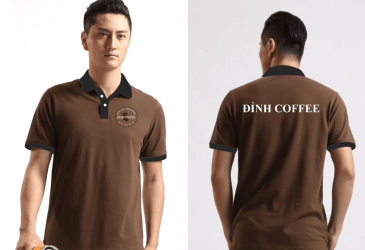 Hình ảnh và logo cần được sắp xếp hợp lý trên áo thun đồng phục