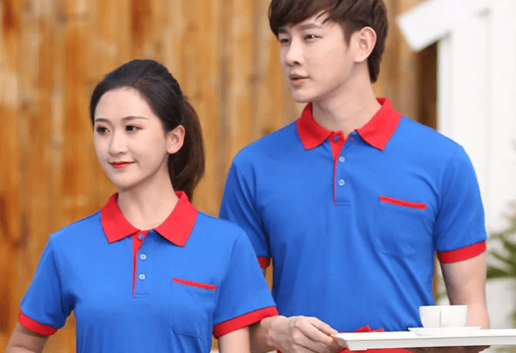 Áo thun đồng phục được nhiều quán cà phê sử dụng làm đồng phục chính thức