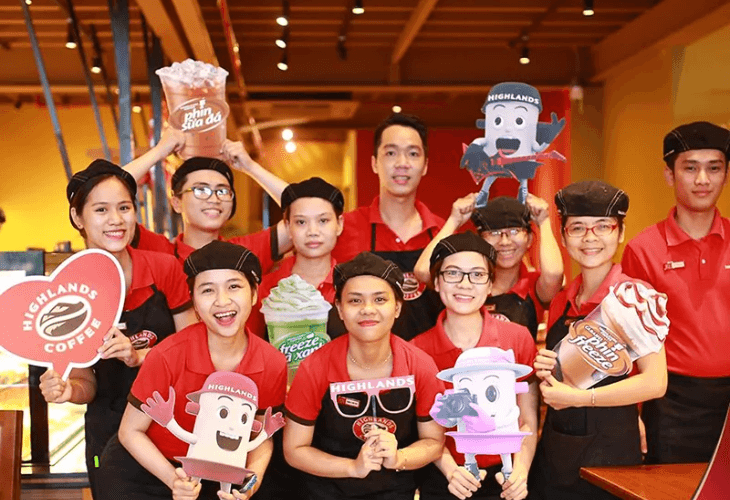 Áo Thun Đồng Phục Có Cổ Highlands Coffee