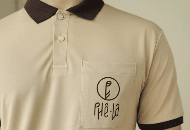 Áo Thun Đồng Phục Có Cổ Phê La Coffee