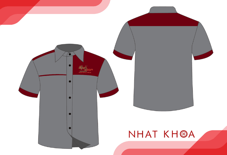 Bản vẽ mẫu thiết kế áo sơ mi của Nhất Khoa