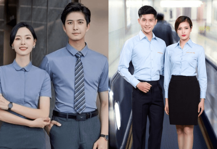 Chất liệu vải may áo sơ mi đồng phục cần thoáng mát và thoải mái