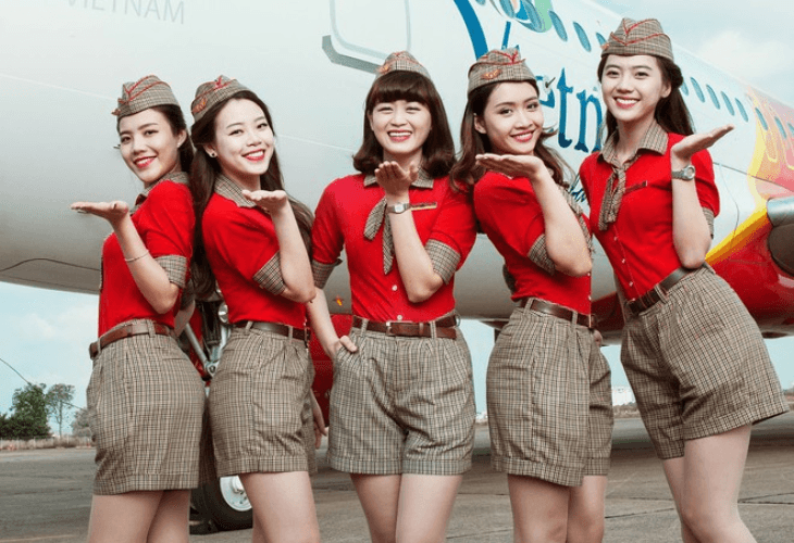 Đồng phục tiếp viên nữ Vietjet Air