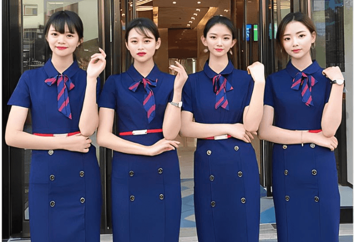 Đồng phục spa dạng váy đầm quý phái và sang trọng