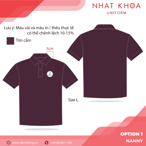 Áo polo đồng phục Nanny