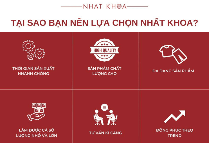 6 lý do nên may áo đồng phục tại Nhất Khoa