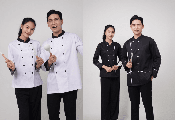 Áo đồng phục bếp đẹp giúp bạn tạo ấn tượng với khách hàng