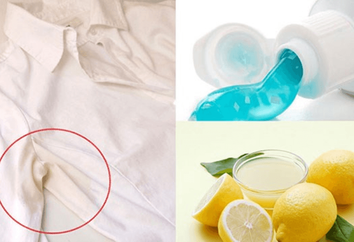Bạn có thể sử dụng chanh và kem đánh răng để đánh bay vết bẩn