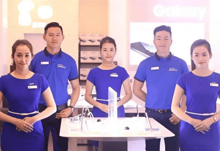 Áo đồng phục PG Samsung đơn giản, thanh lịch