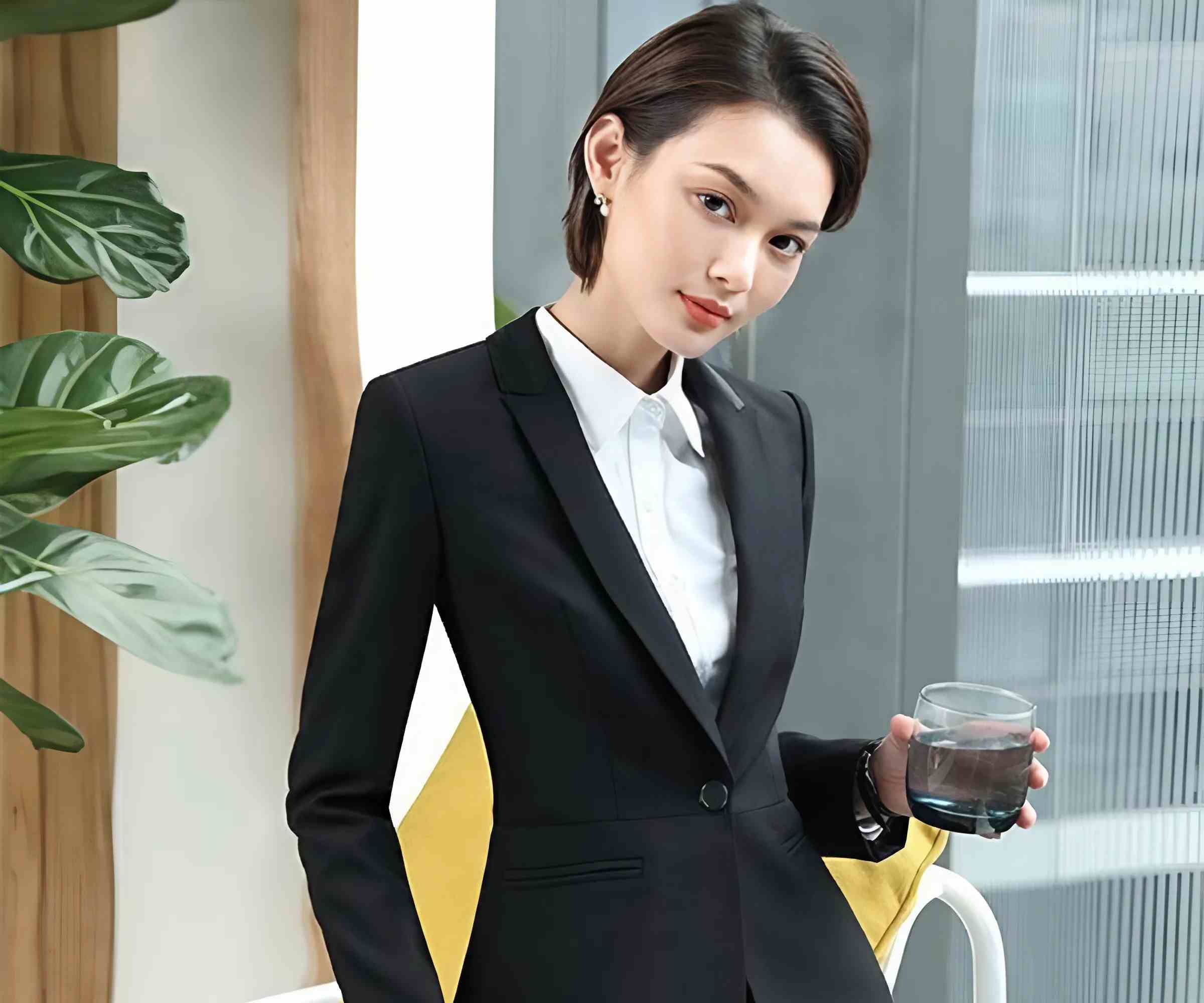 Phối cùng áo sơ mi với đồng phục vest nữ là cách phối không bao giờ lỗi thời