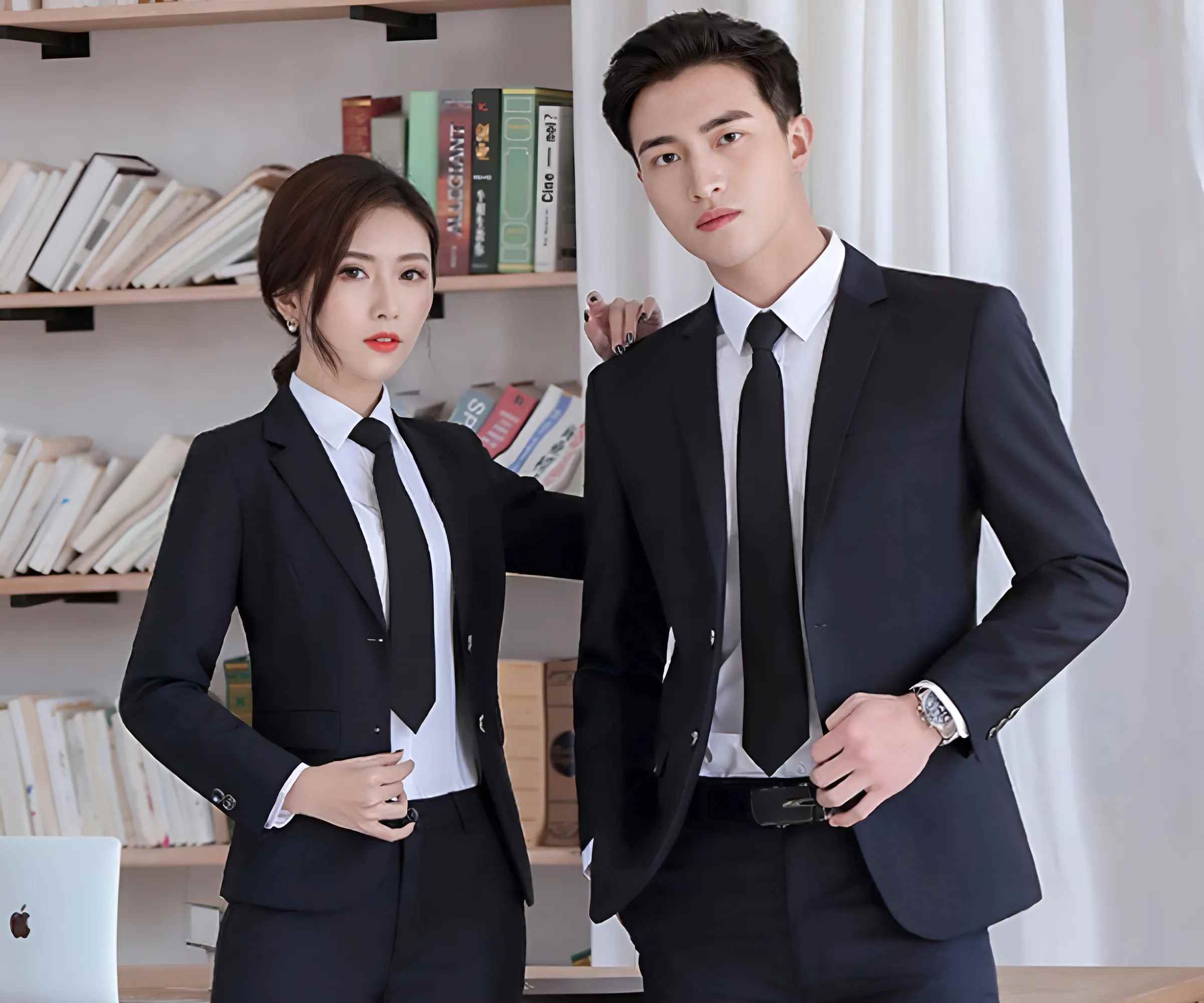 Đồng phục vest nữ thường được phối kèm cùng áo sơ mi và cà vạt