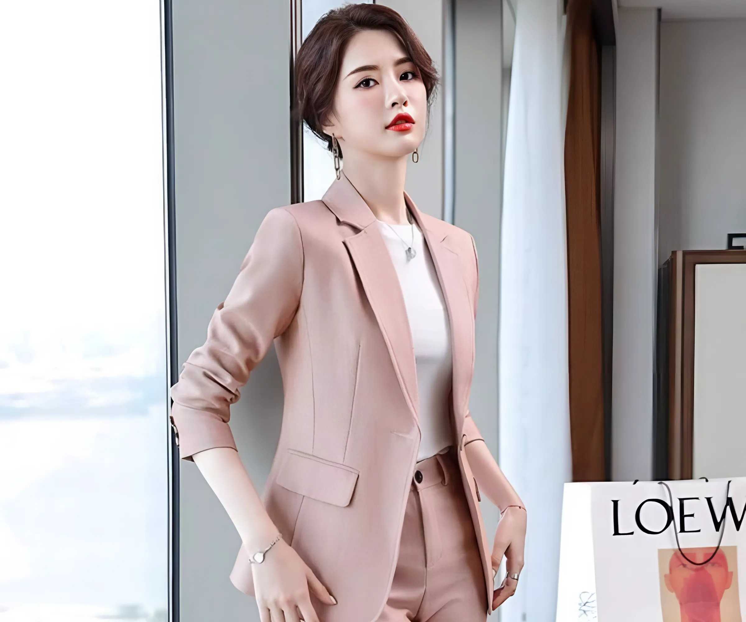 Đồng phục vest nữ giúp chị em che khuyết điểm vòng 2 hiệu quả