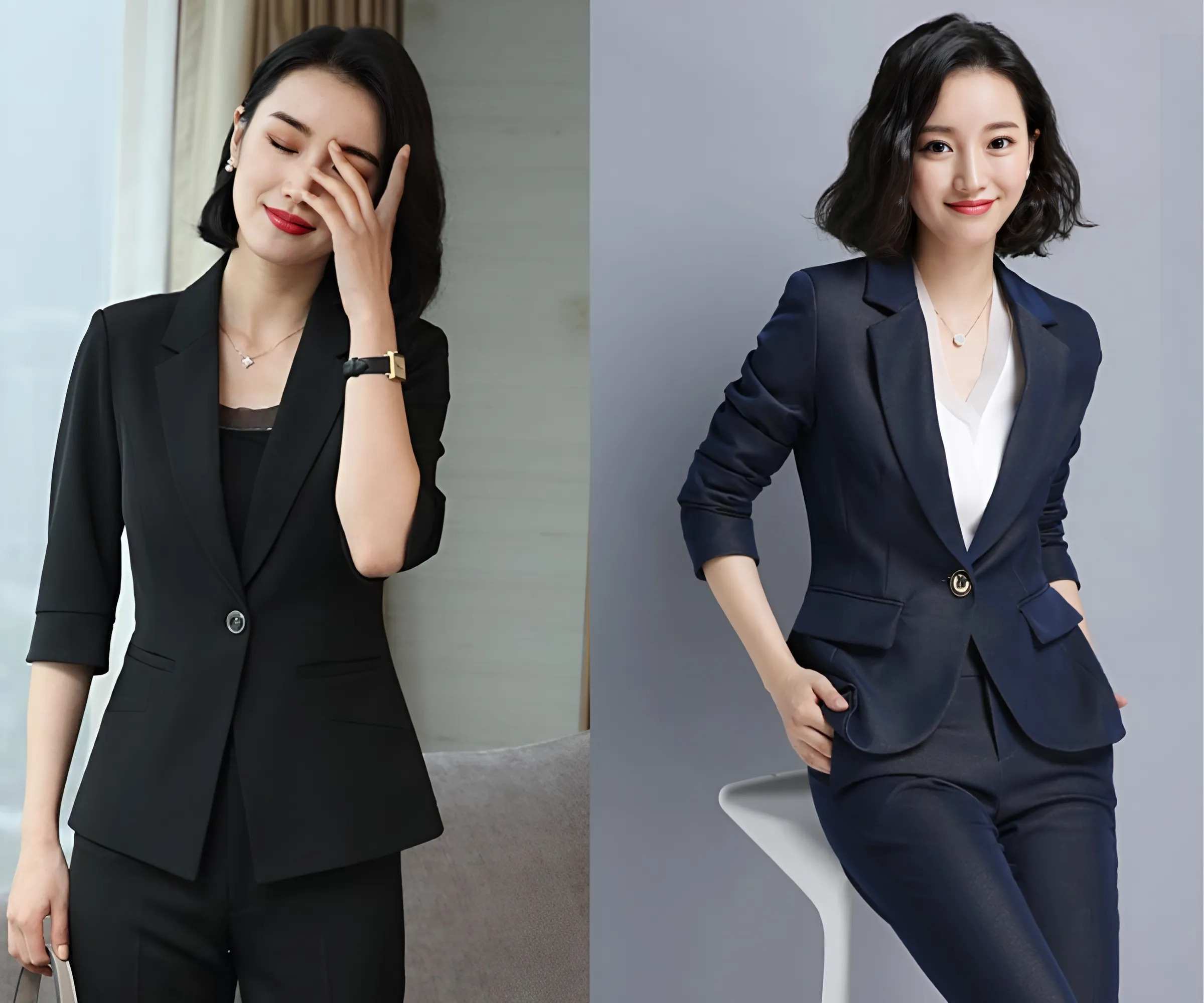 Độ dài ngắn của đồng phục vest nữ cũng cần được chú ý