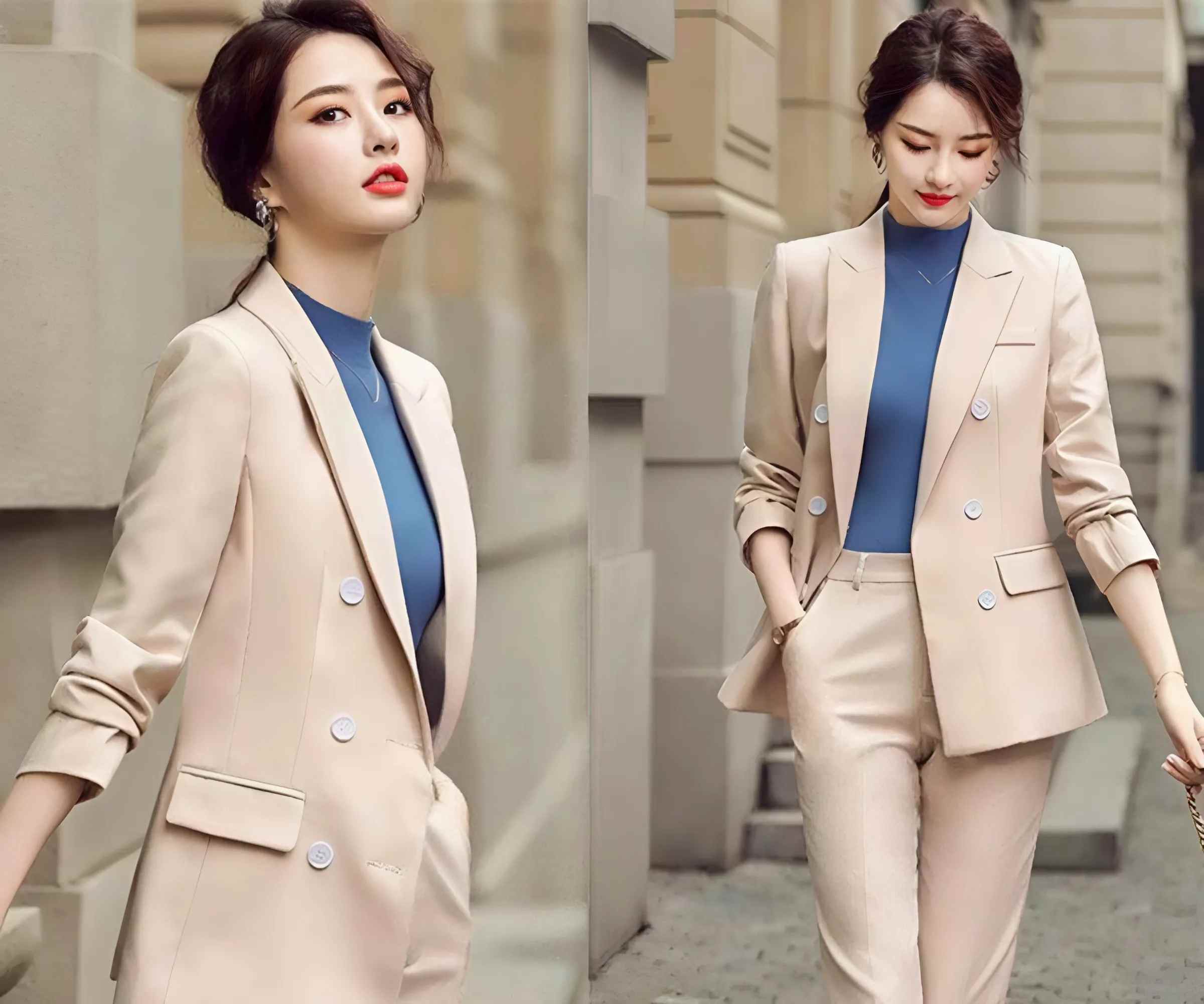 Cách phối màu sắc cũng đóng vai trò quan trọng để diện đồng phục vest nữ đẹp