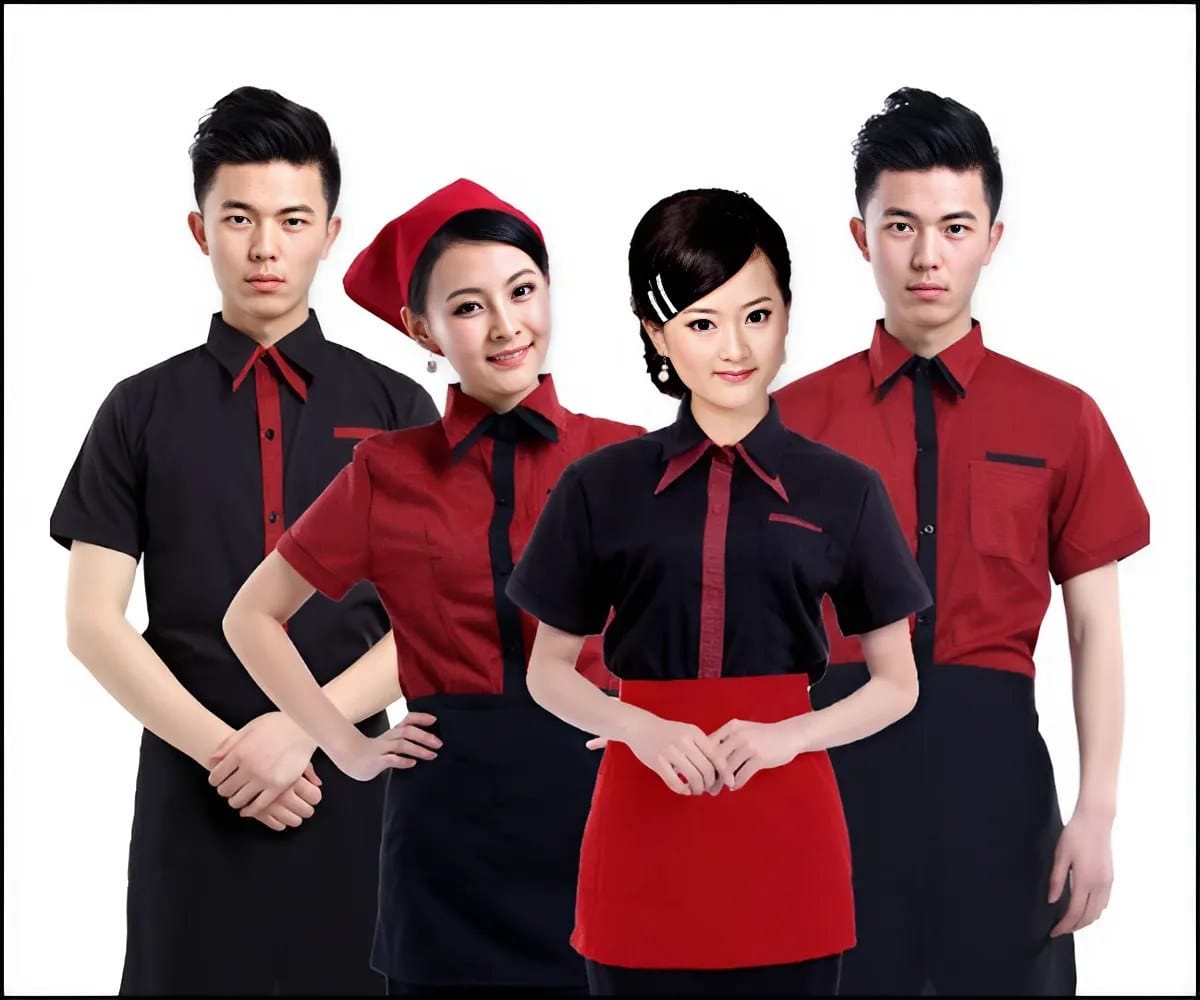 Đồng phục nhân viên ngành dịch vụ ưu tiên tính tiện lợi và linh hoạt