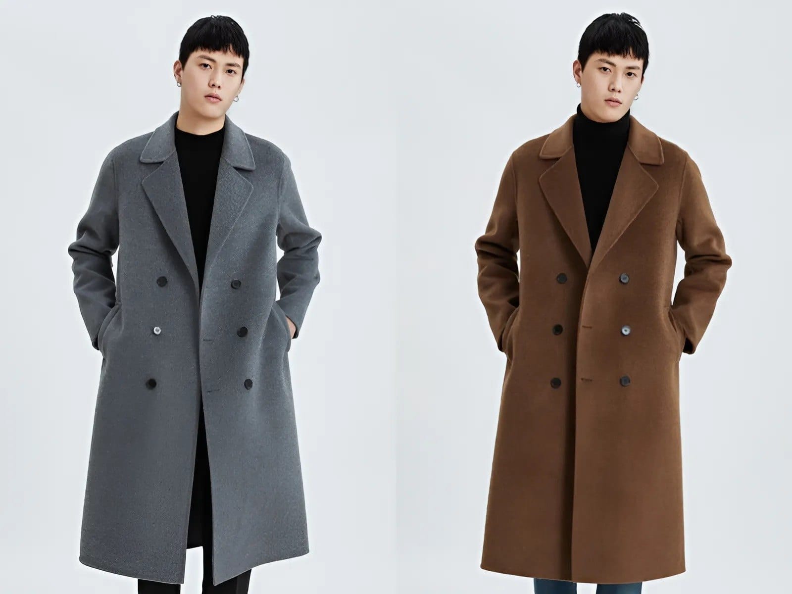 Áo khoác dạ chất liệu cứng cáp, làm nổi bật vẻ mạnh mẽ