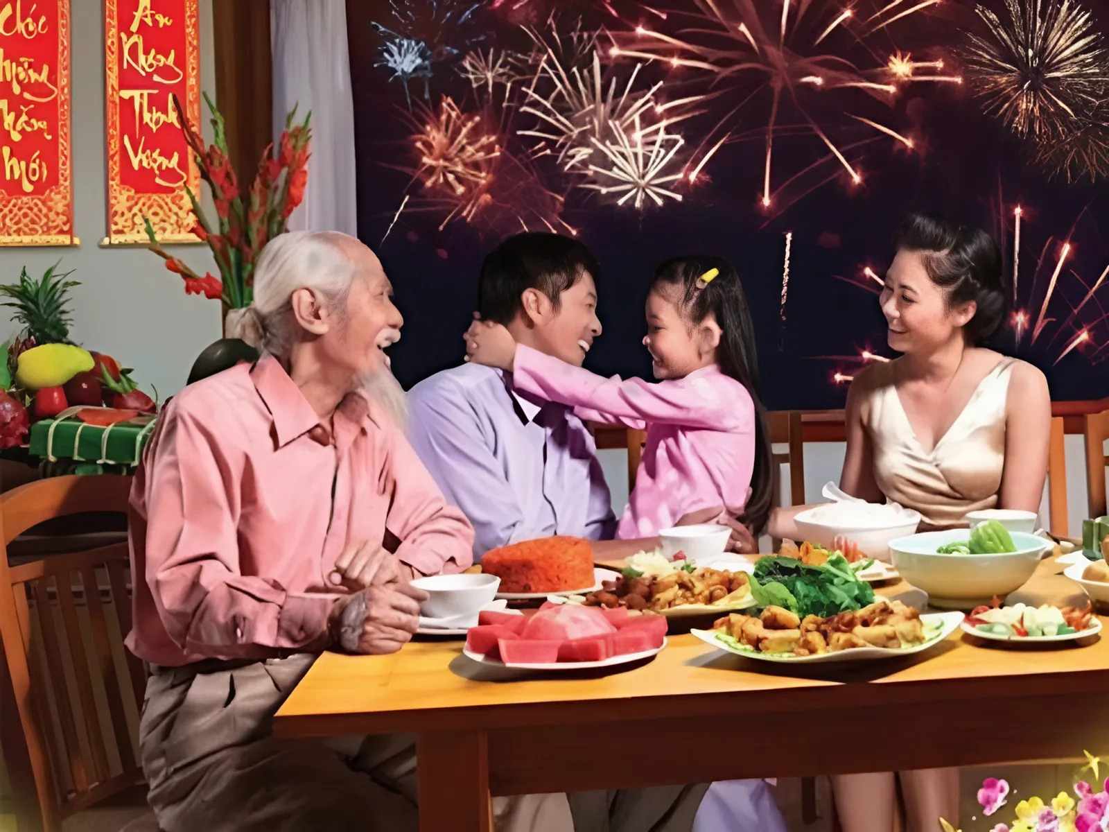 Tiệc cuối năm cùng quây quần bên nhau chào đón năm mới