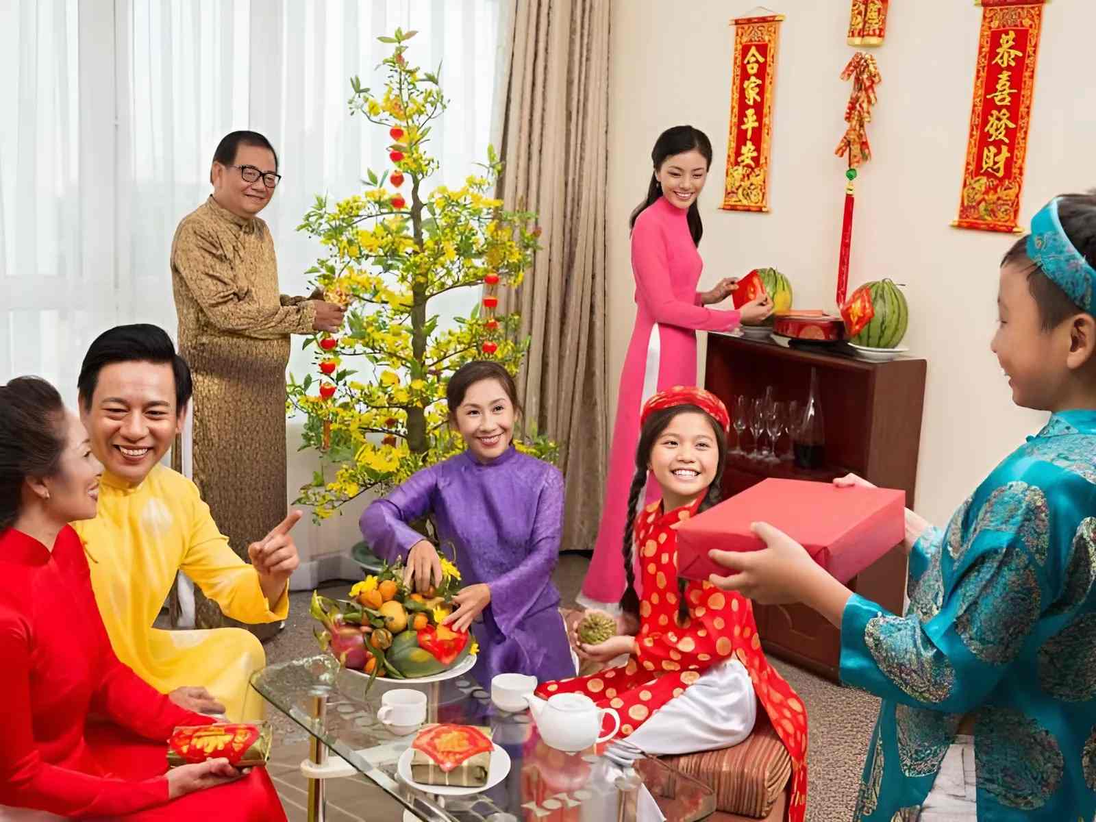 Tết là khoảng thời gian quây quần bên gia đình
