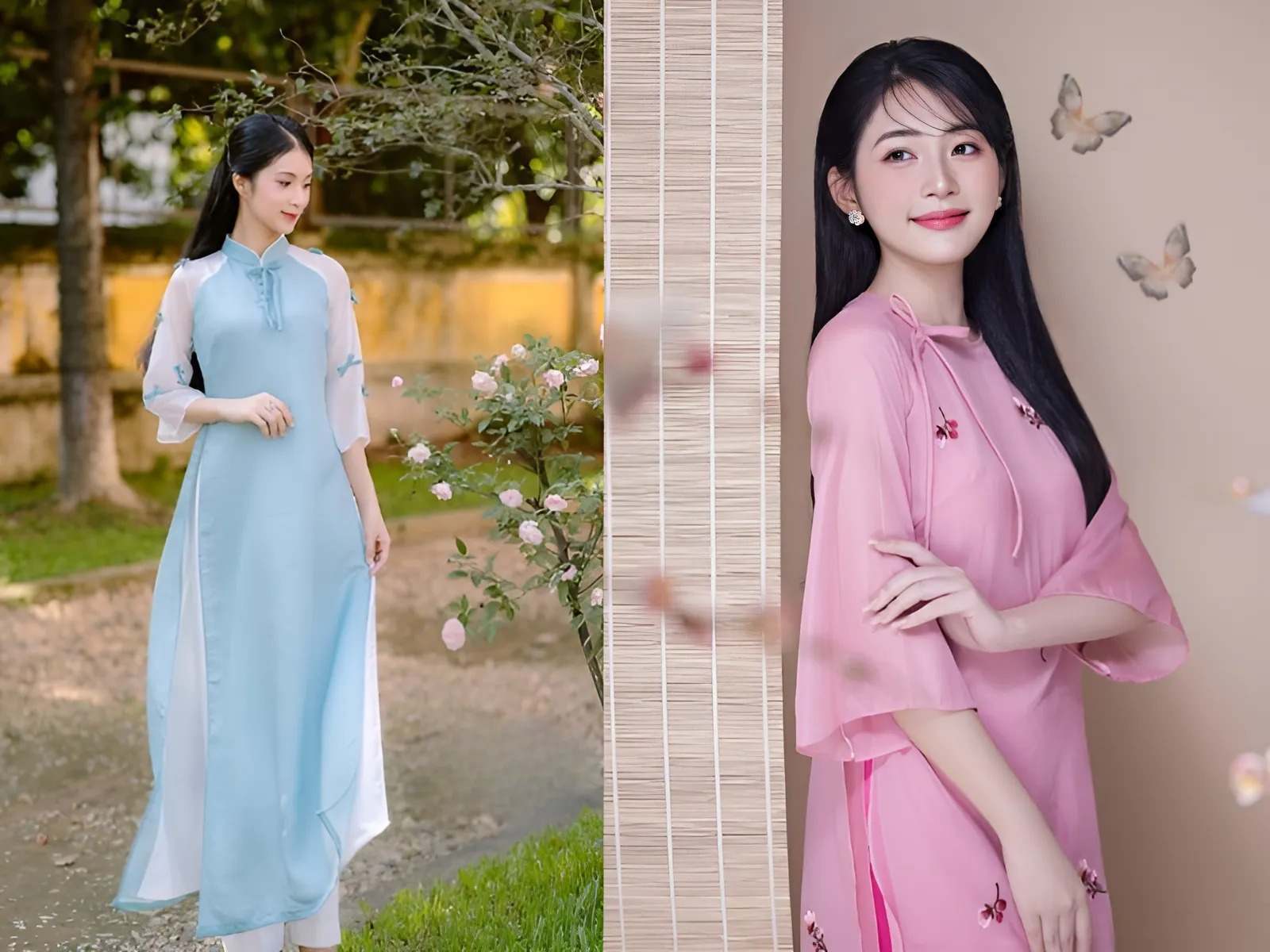 Áo dài ngày Tết cách tân mới mẻ, trẻ trung