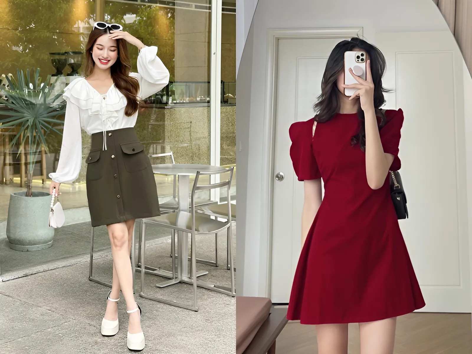Váy chữ A thanh lịch, tinh tế