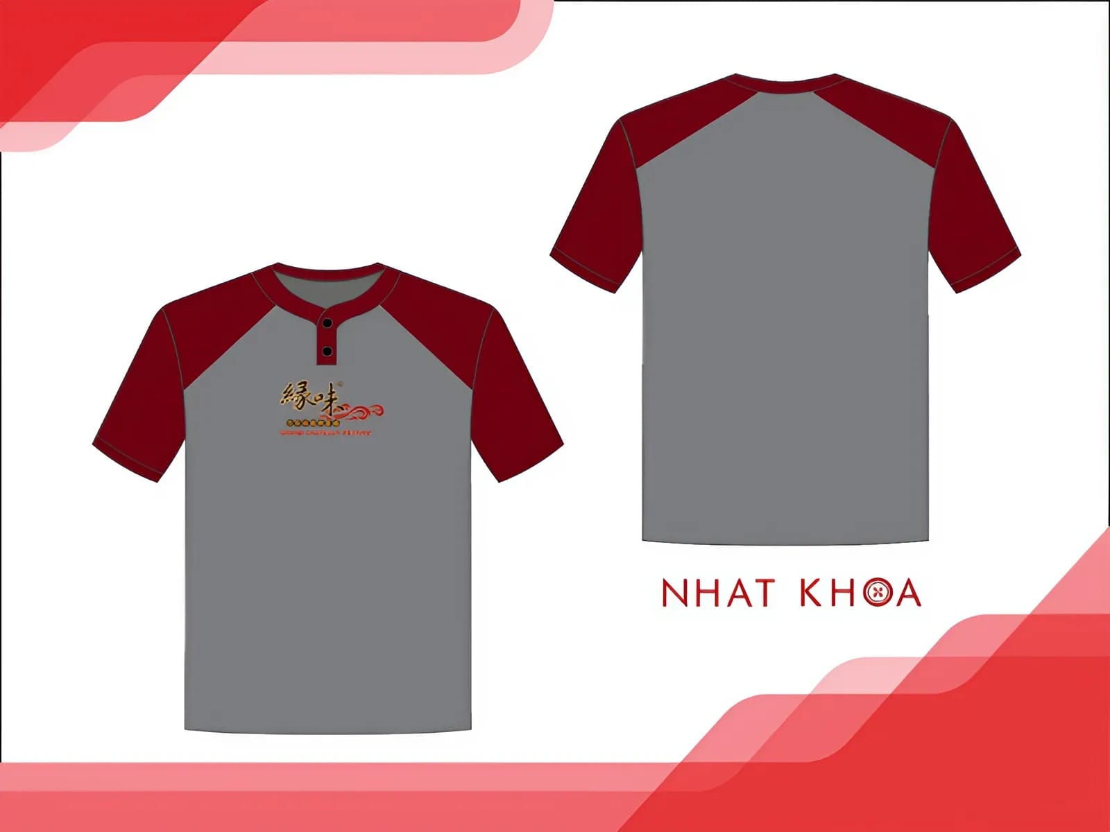 Mẫu thiết kế áo thun cổ tròn của Nhất Khoa