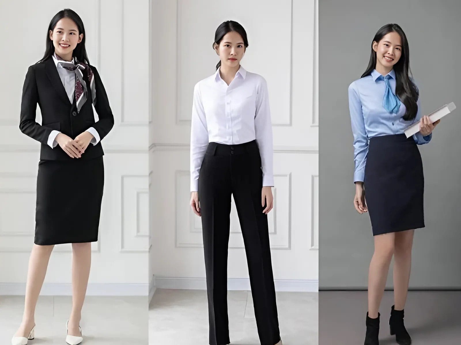 Phối đồng phục văn phòng chuẩn giúp chị em thêm tự tin